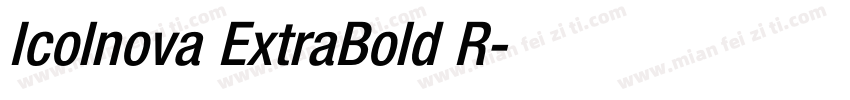 Icolnova ExtraBold R字体转换